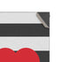 Black And White Striped Heart XBox Series X Digital Edition Console Skin